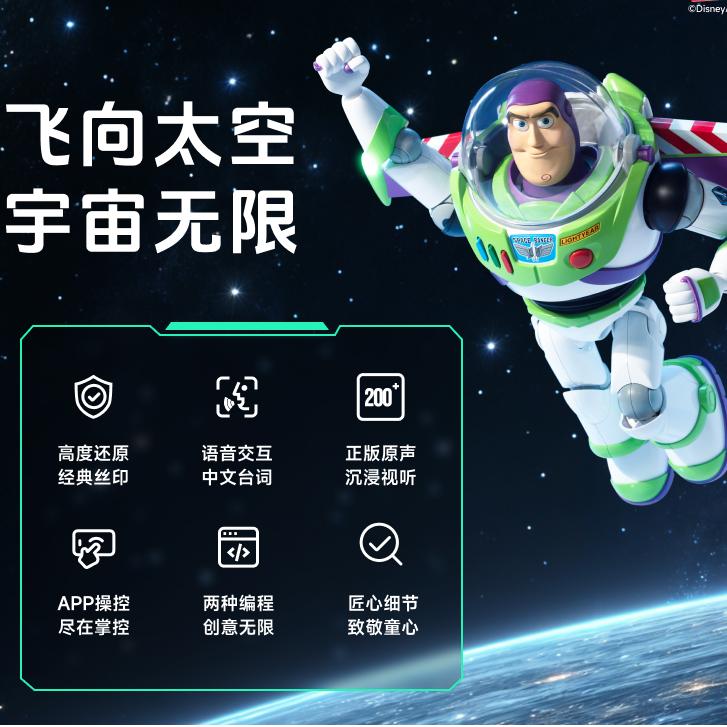 【现货顺丰】乐森巴斯光年玩具总动员版智能机器人61儿童礼物玩具