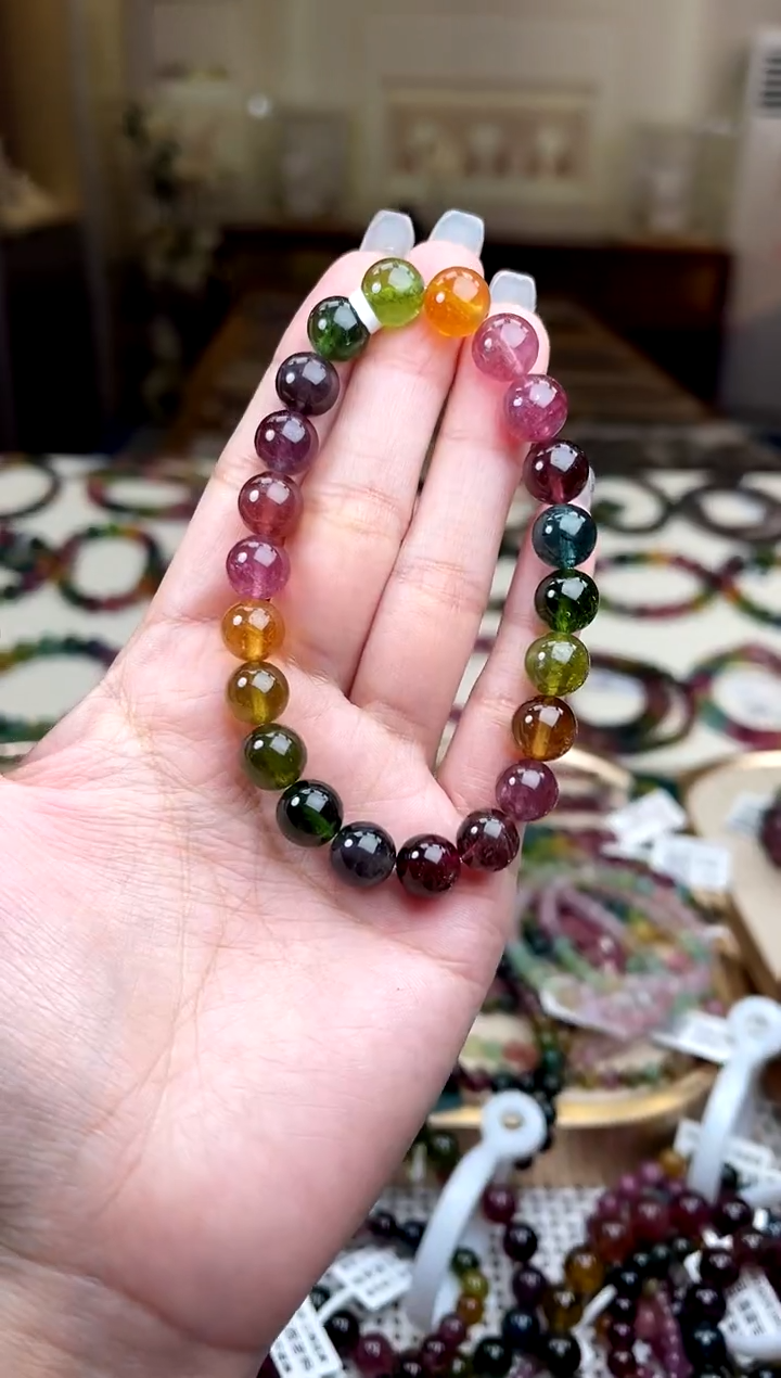 【闪购商品】碧玺/未镶嵌9mm+碧玺单圈多样性发货