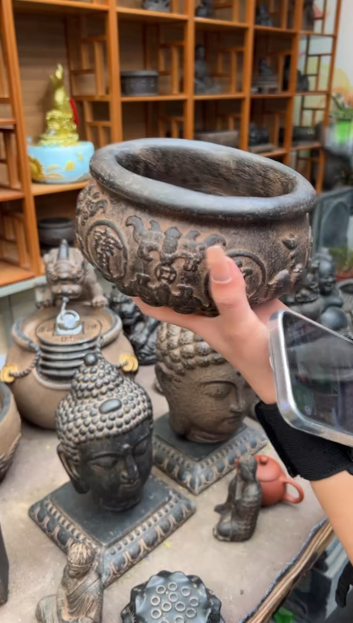 陶土【火山泥】聚宝盆