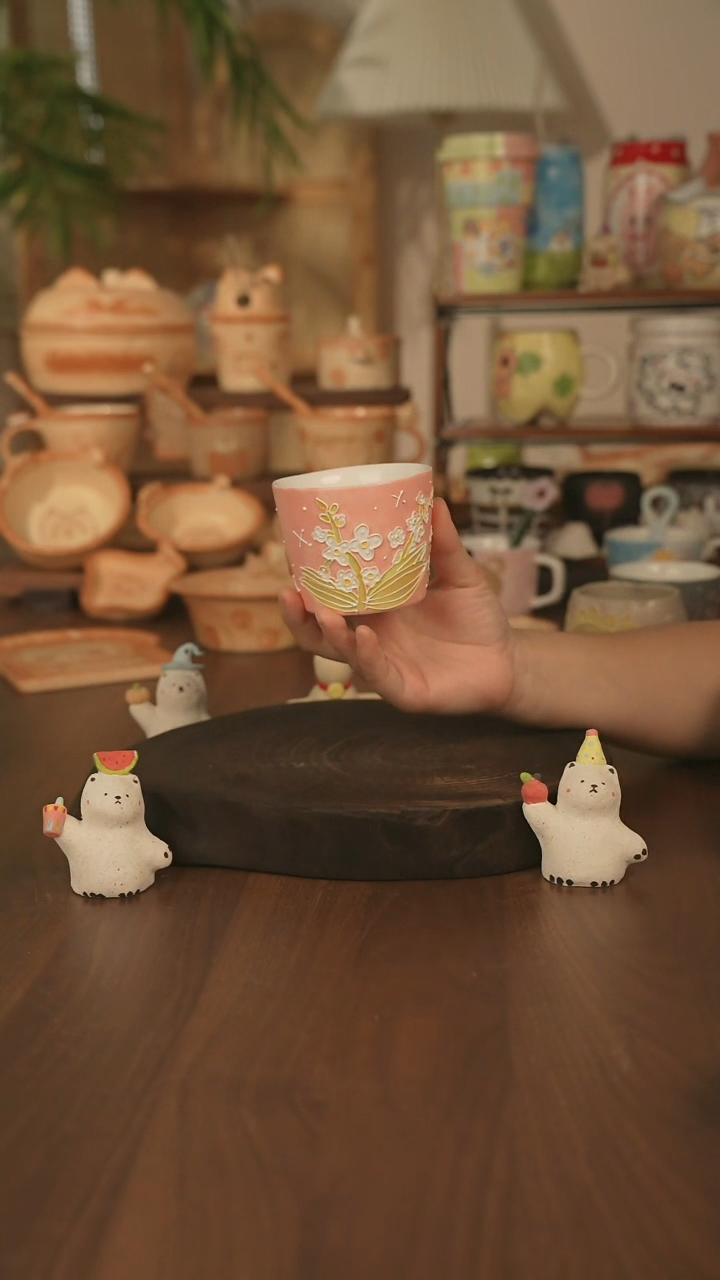 杯子景德镇原创手作陶瓷