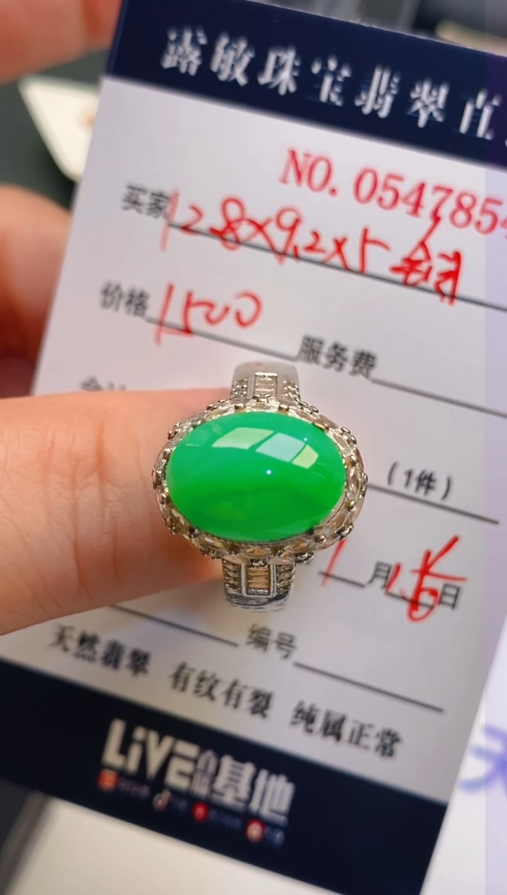 【闪购商品】翡翠耳饰未镶嵌天然A货翡翠1