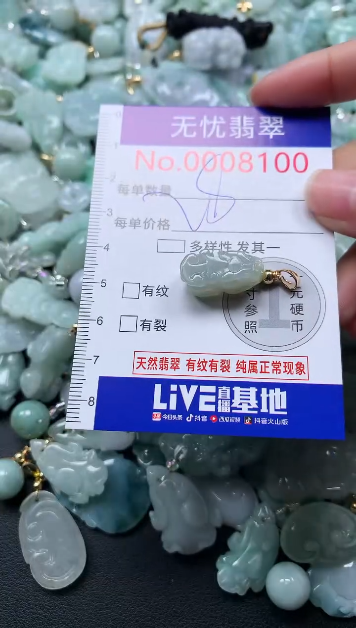 颈饰未镶嵌翡翠8100