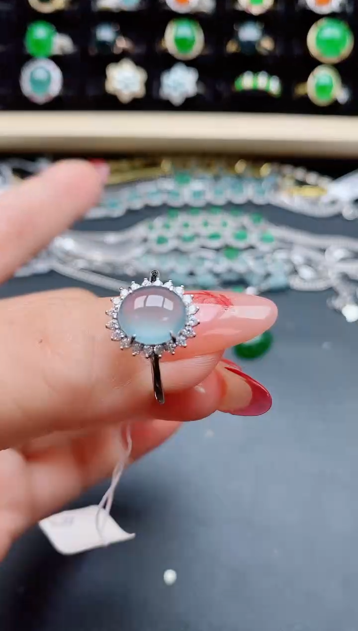 【闪购商品】翡翠戒指银S925镶嵌50805805