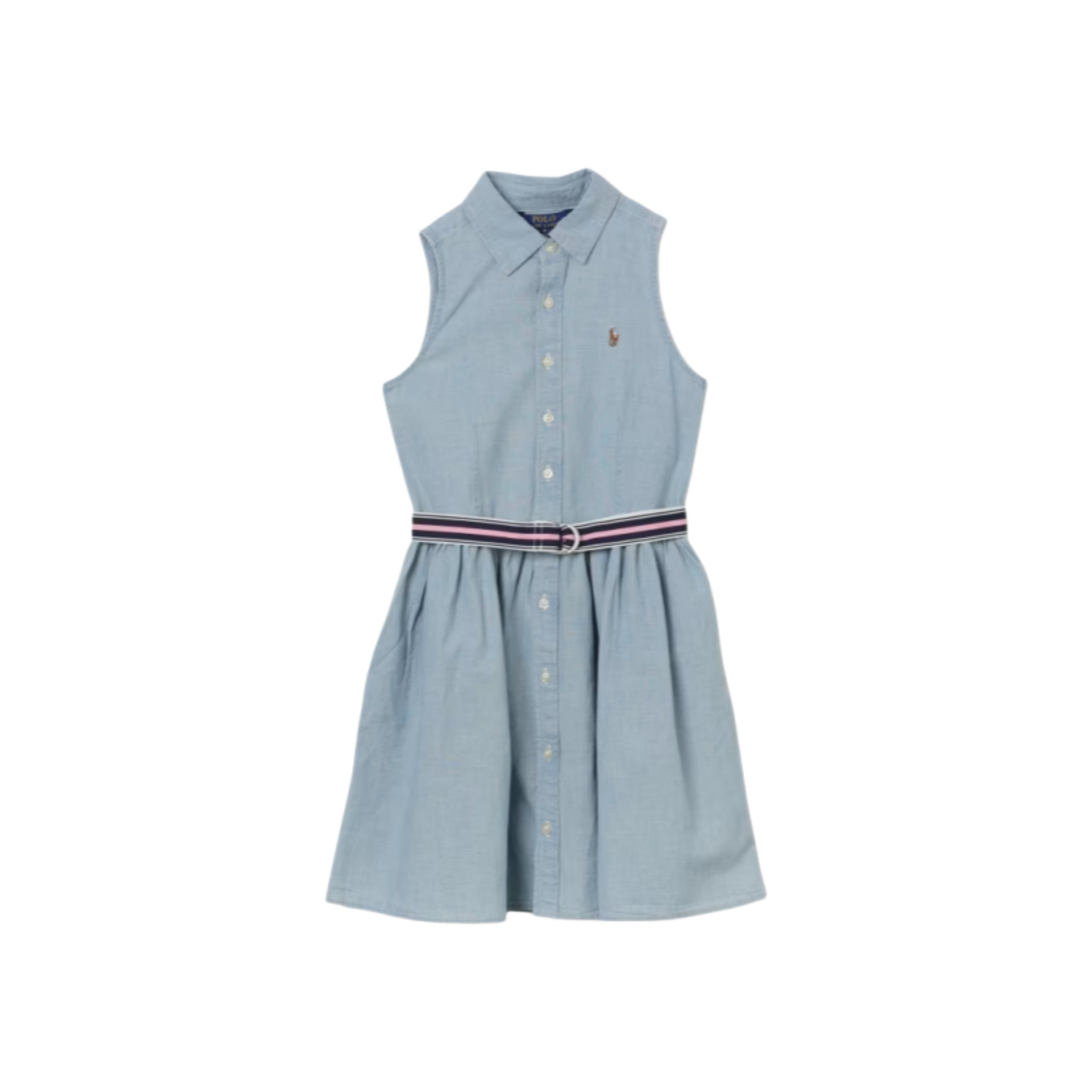 POLO RALPH LAUREN拉夫劳伦 大童Logo刺绣无袖连衣裙313934151001