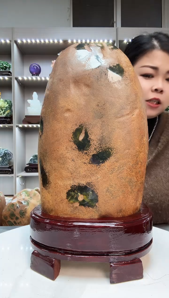 石材天然石材家居摆件办公室客厅玄关高档摆件