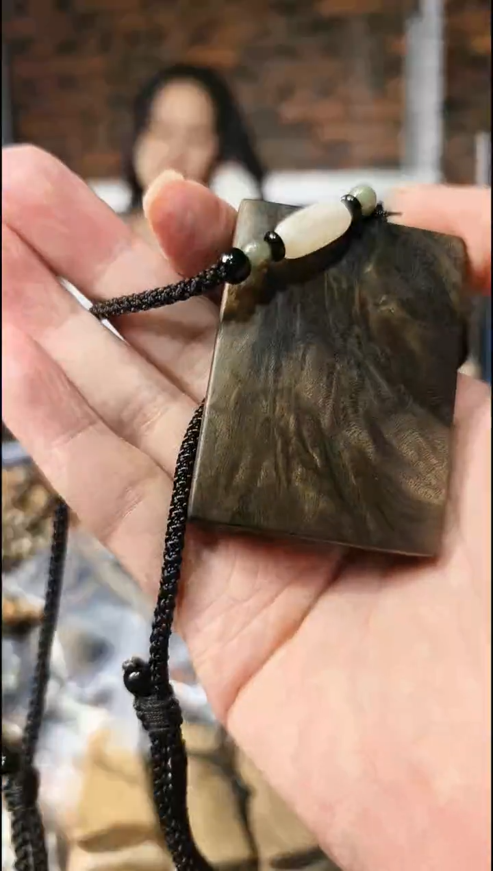 【闪购商品】楠木（金丝楠）把件无事牌
