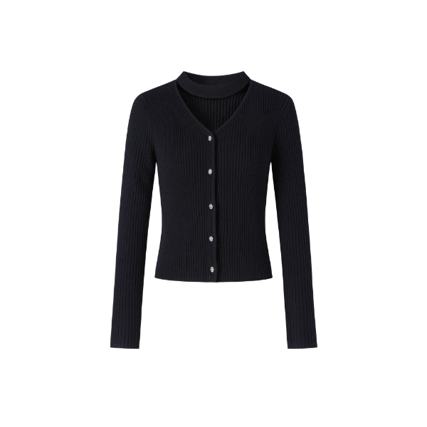 【毛毛专属】百搭长袖气质设计感毛针织衫Y733307121