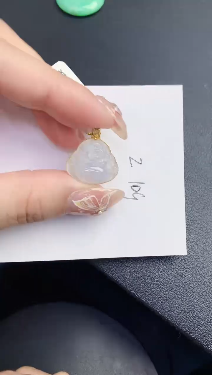 【闪购商品】翡翠颈饰18K金镶嵌0000000000