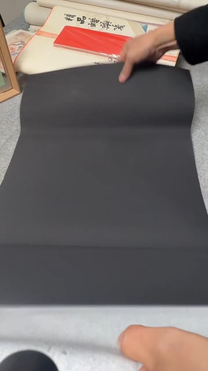微瑕蜡染纸万年黑色45*180cm25张