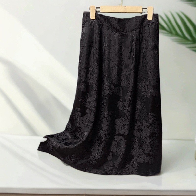 815【巧姐专属】新款时尚百搭提花减龄半身裙