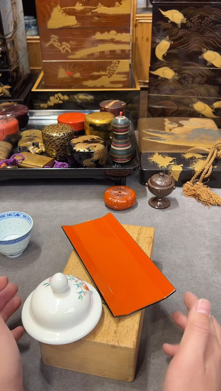 茶则 单片 大漆漆器大漆漆器