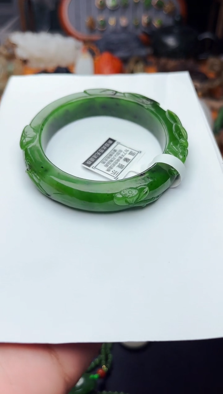 【闪购商品】和田玉手镯未镶嵌53.6圈口