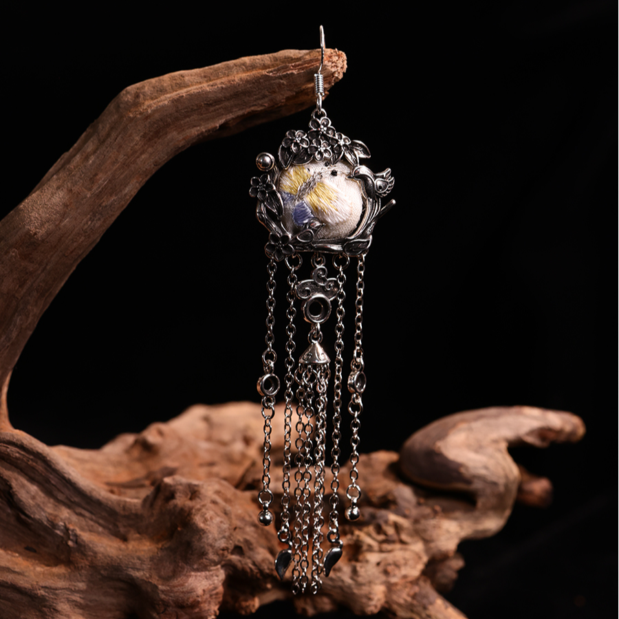 贵州非遗手工刺绣耳饰古典复古国风16