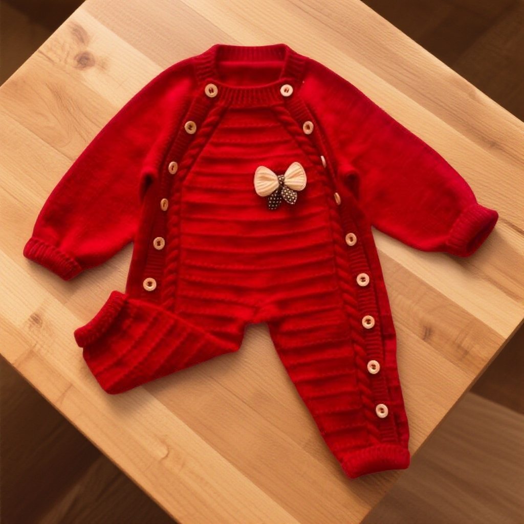 连体爬爬裤柔软舒适手编针织线非成品快速达新生儿透气款售后无忧