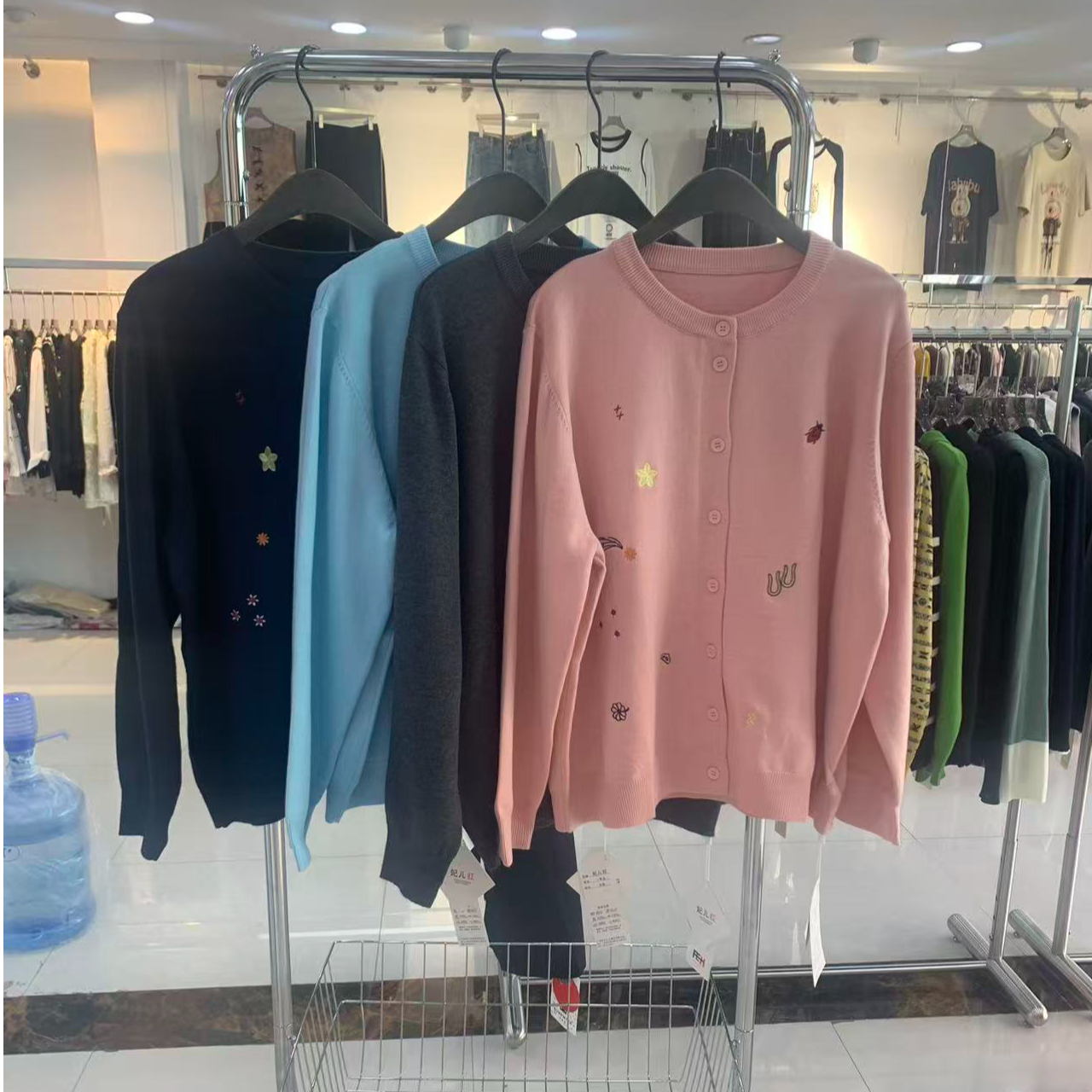 二姐家妃3811时尚百搭针织衫