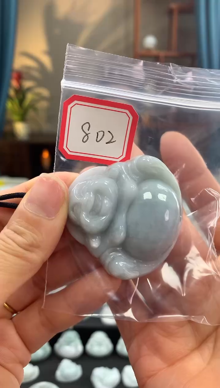 翡翠未镶嵌颈饰佛公802