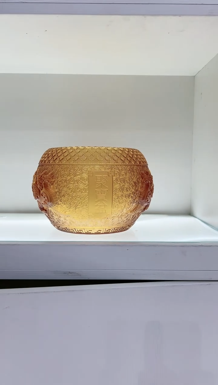 【闪购商品】茶宠古法琉璃貔貅聚宝盆