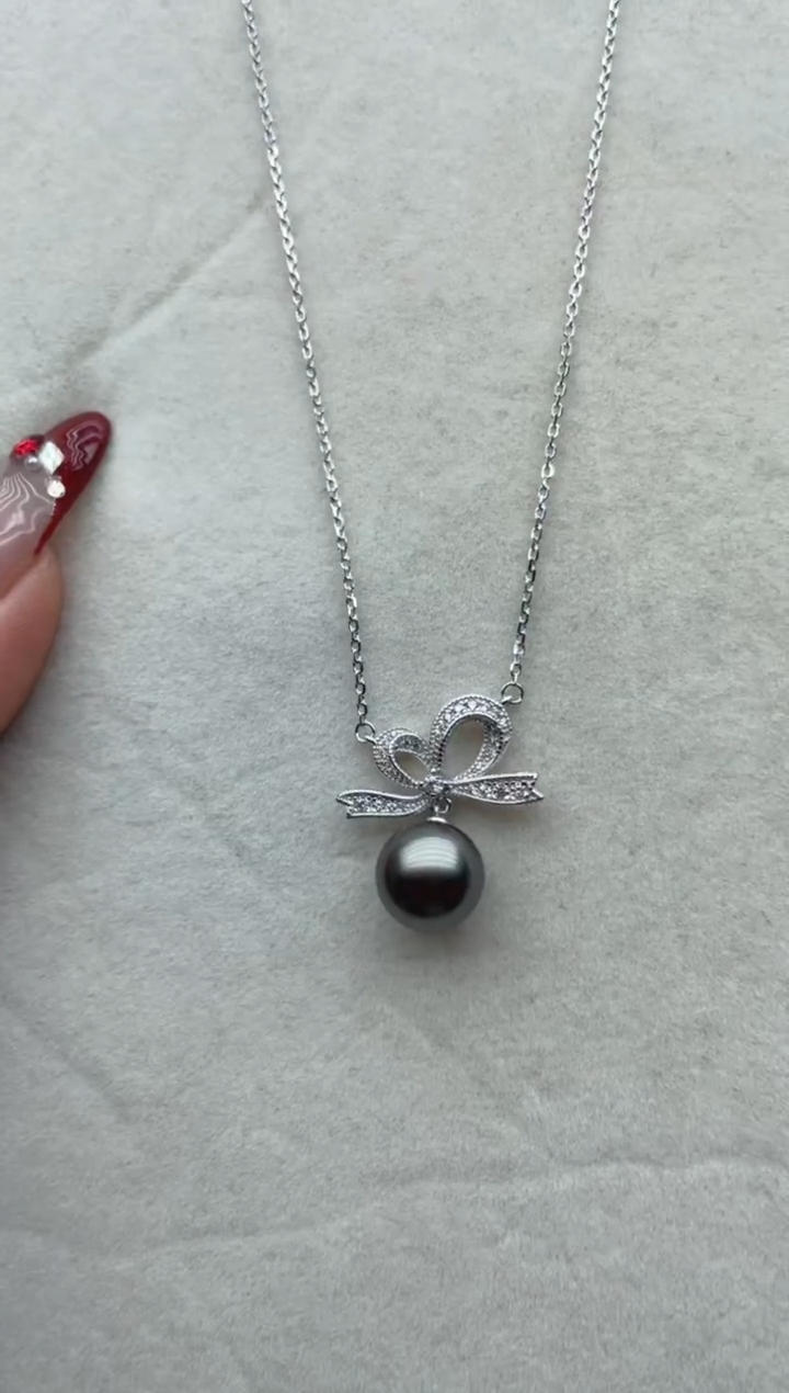 【闪购商品】海水珍珠套链银S925镶嵌Y70