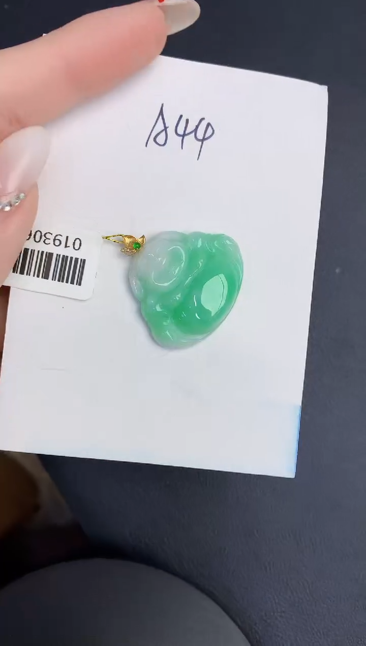 【闪购商品】翡翠颈饰18K金镶嵌0000000000