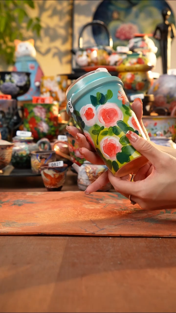 瓷片景德镇手工手绘870