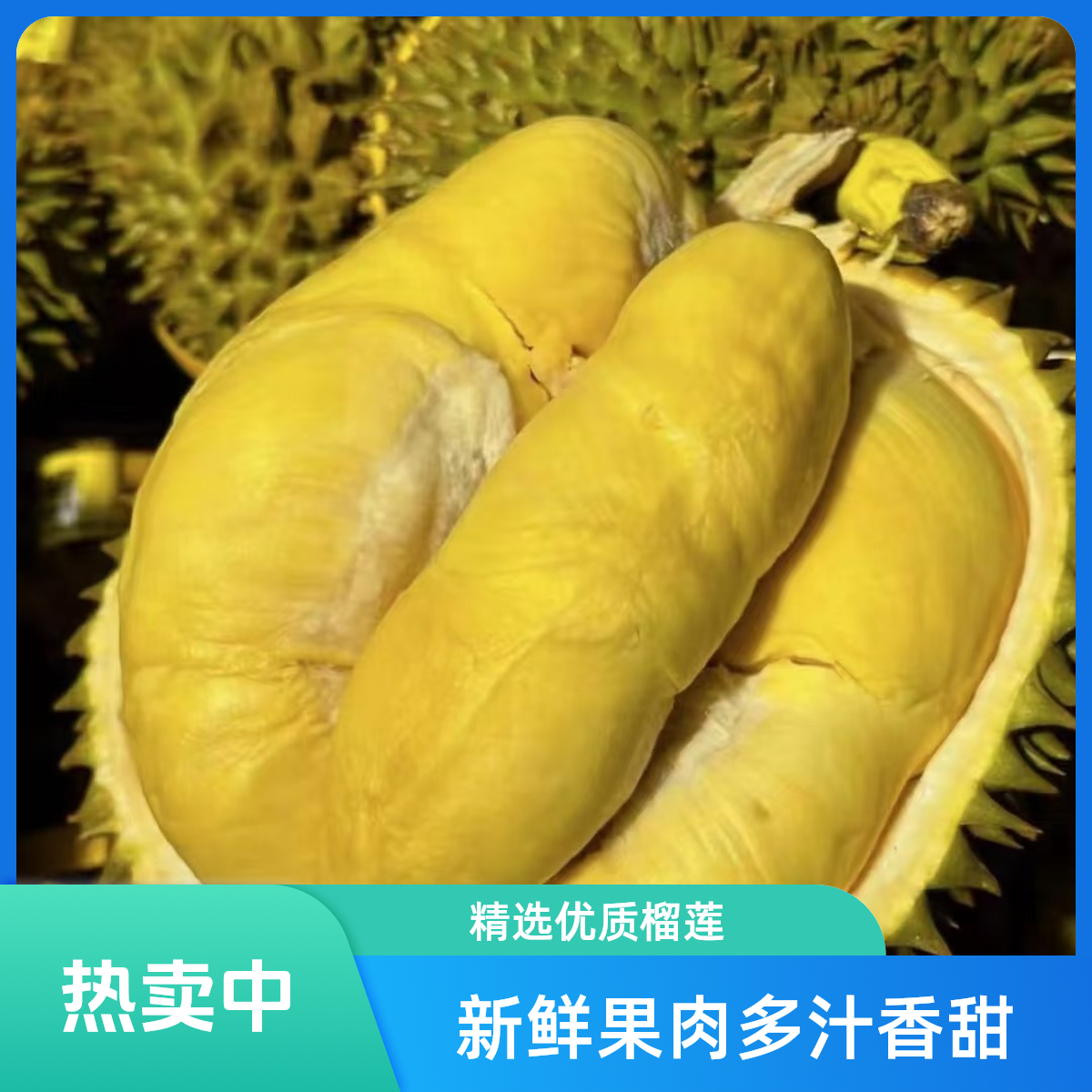 泰国老树金枕鲜榴莲核小【3-7斤整果包售后】金枕泰国