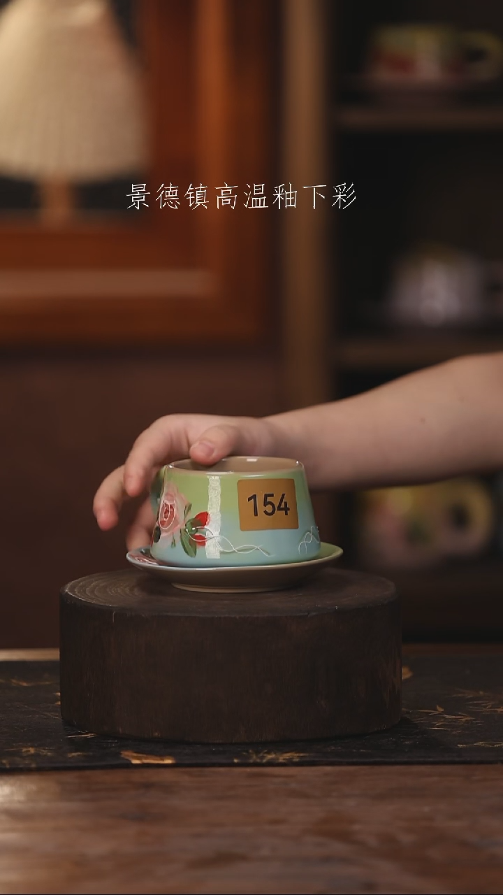 陶瓷景德镇高温釉下手绘陶瓷154