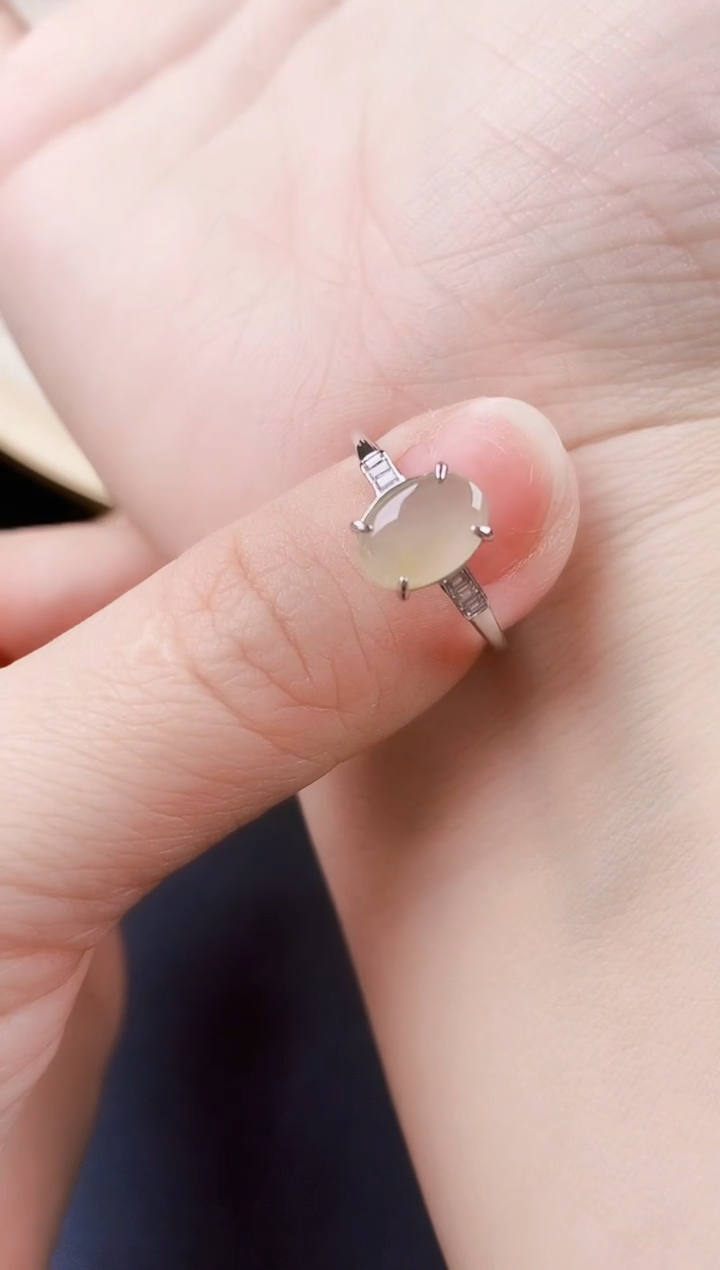 【闪购商品】翡翠戒指银S925镶嵌1212120