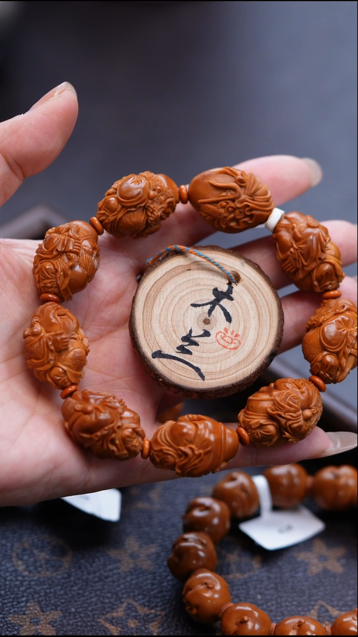 手串/手链橄榄核小***症橄榄雕