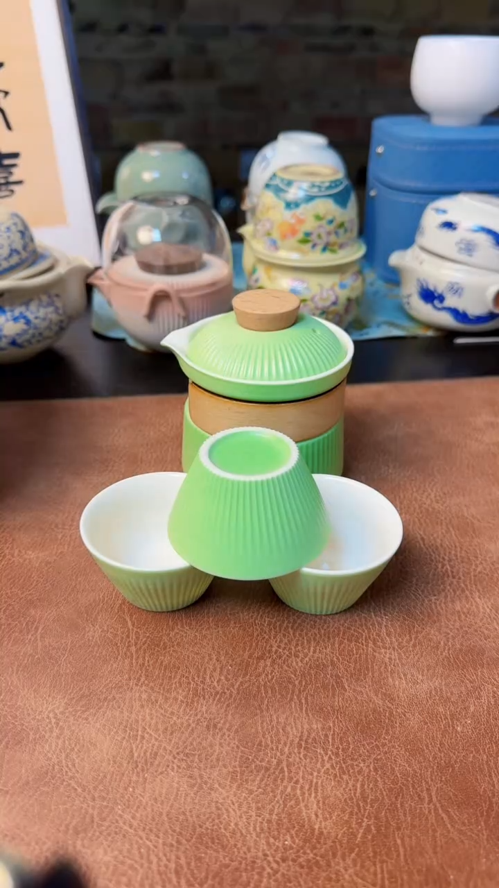 【闪购商品】杯旅行快客茶具，黄龙玉汝，德化羊脂玉瓷