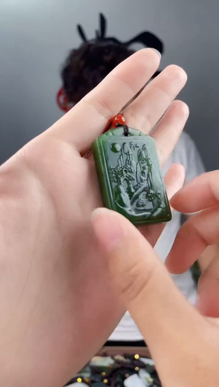 和田玉未镶嵌颈饰拍一发一，多样性发货