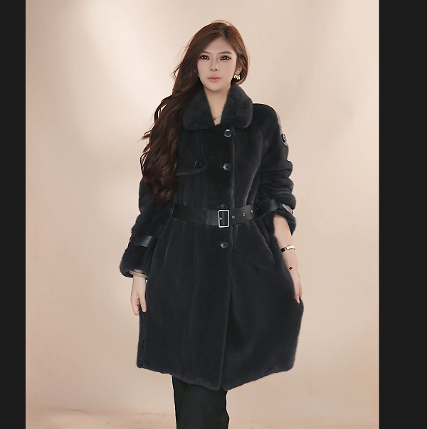 【小Z】WX9005立领水貂95CM轻奢时尚女短整貂天鹅绒品质皮草外套