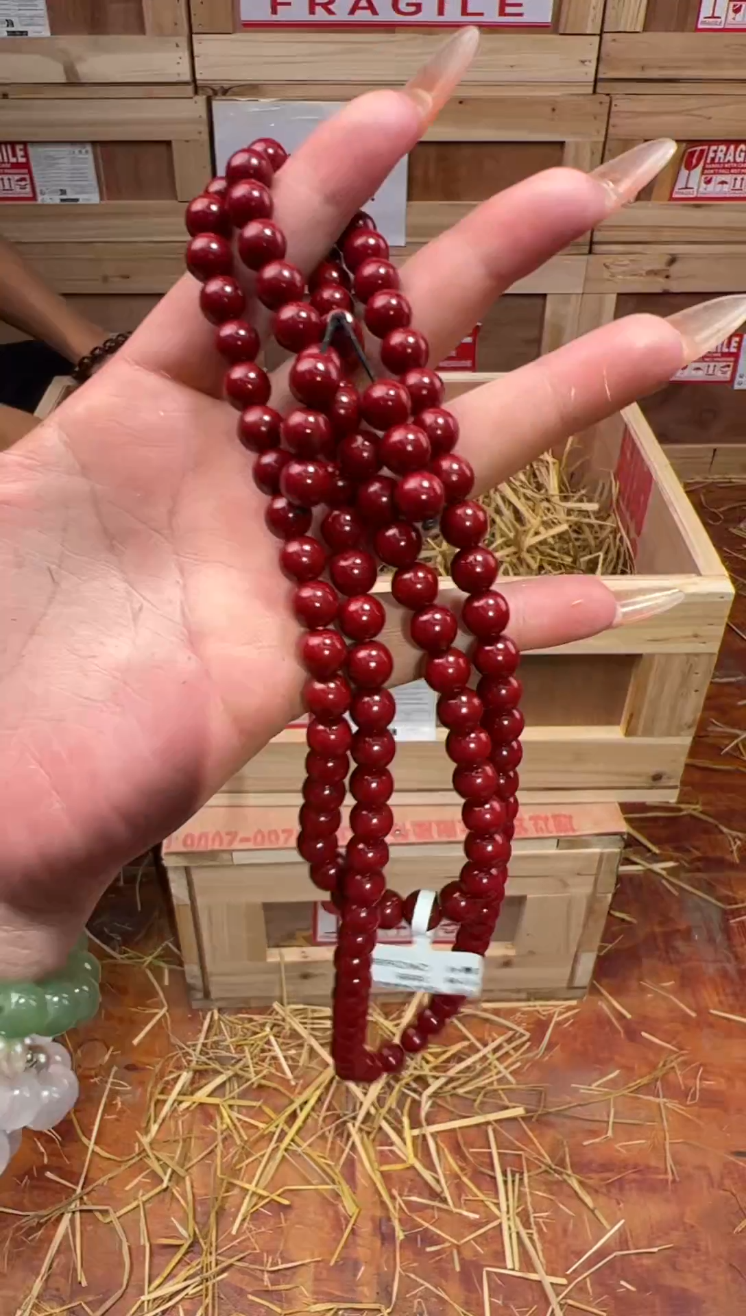 天然辰砂破釜沉舟甄选精品手串（无礼盒）