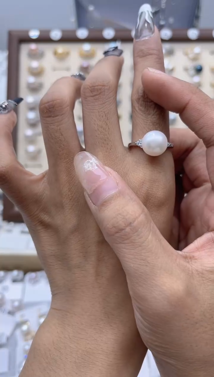 【闪购商品】淡水珍珠戒指合金112