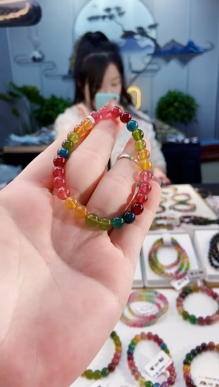 【闪购商品】碧玺手链未镶嵌G2615065单圈颜色微差发1