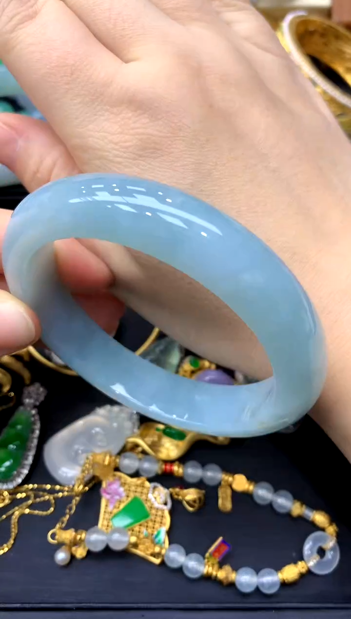 未镶嵌手镯翡翠405-中国好珍宝