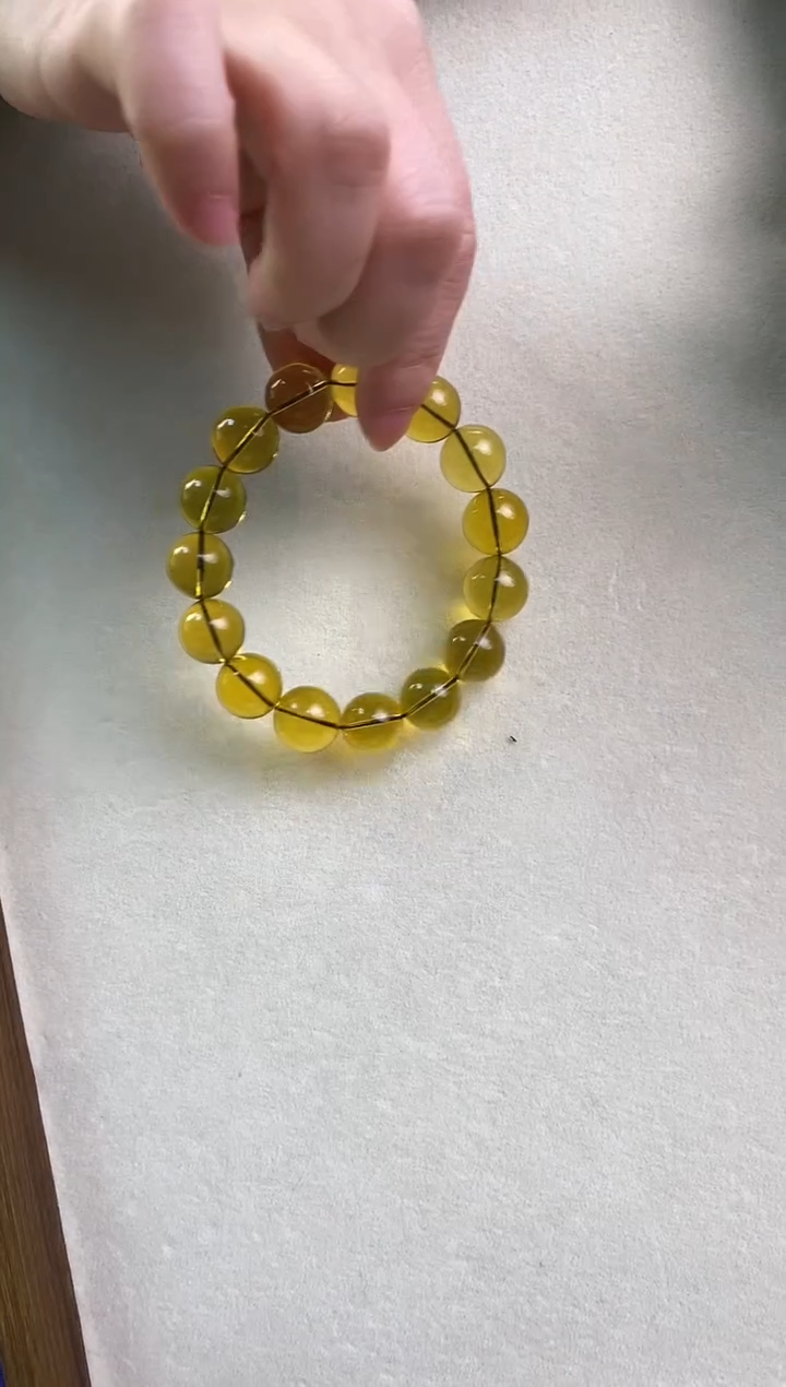 【闪购商品】琥珀颈饰未镶嵌墨西哥蓝珀手串13+