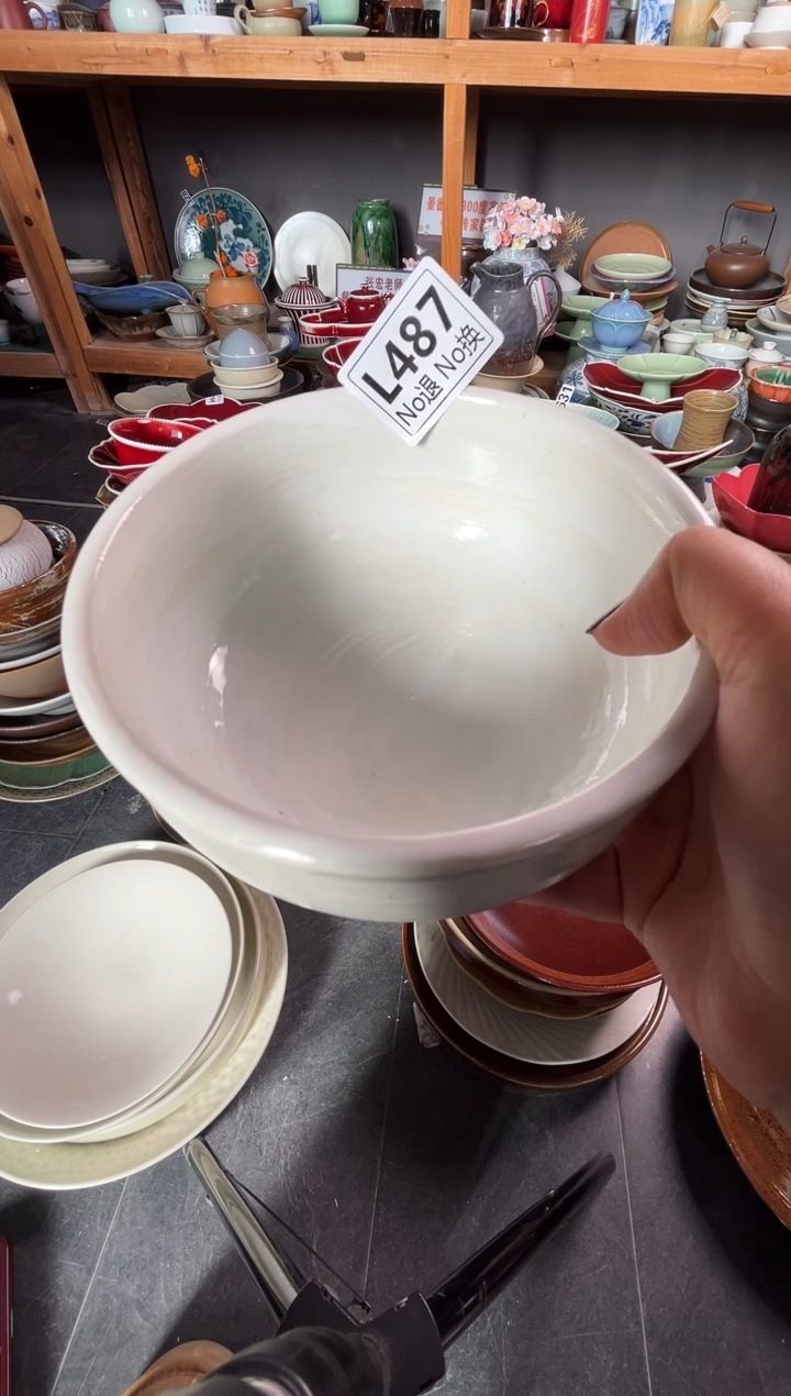 瓷片小**友L487手刷釉手工钵福利