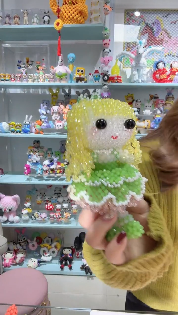 玻璃0551卡4水晶春天娃娃材料包1套