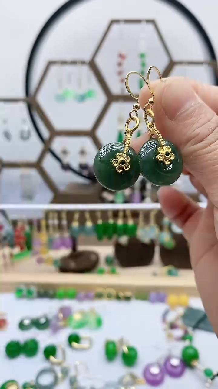 未镶嵌翡翠耳饰翡翠333