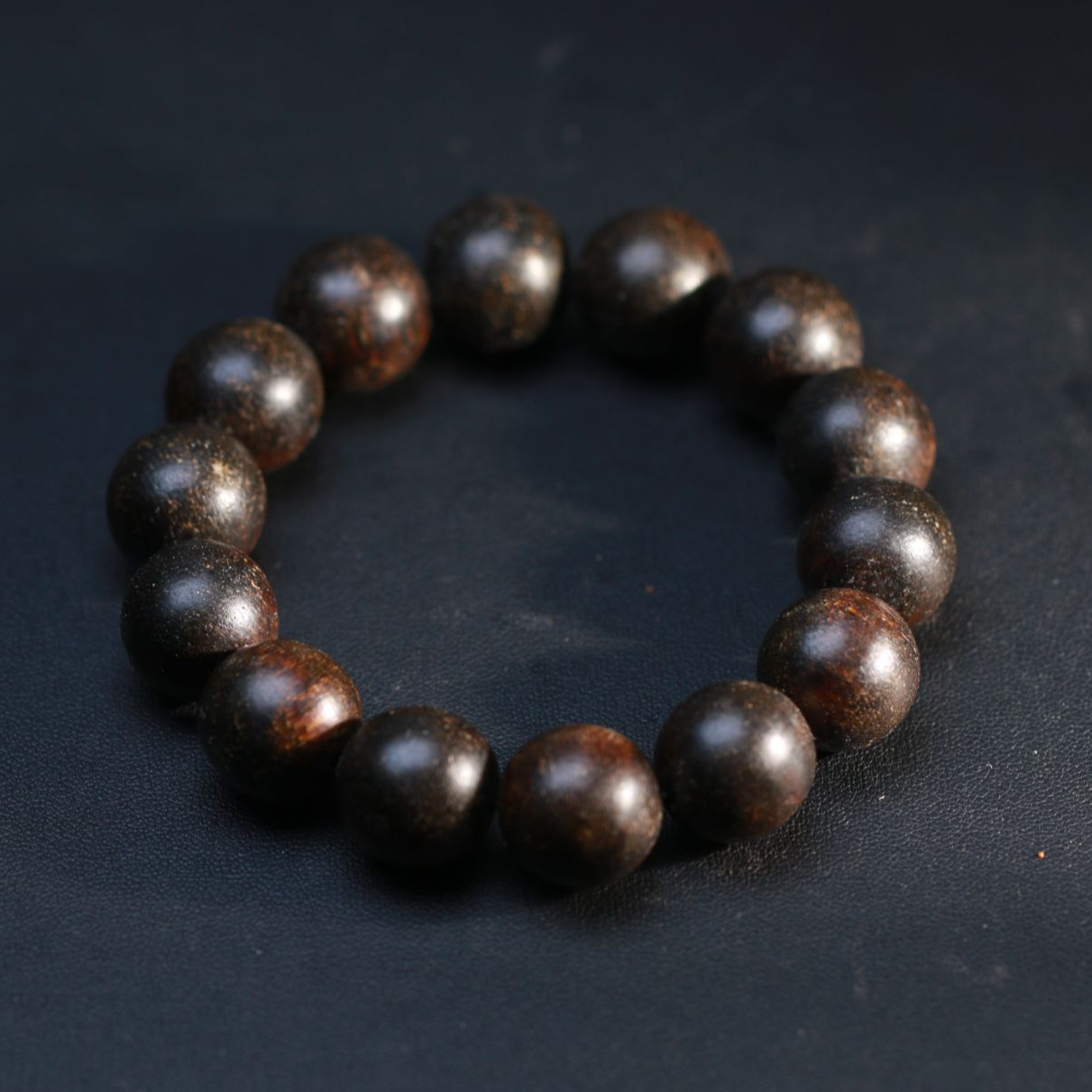 【曹总文玩】16MM文玩沉香木串手串SG898