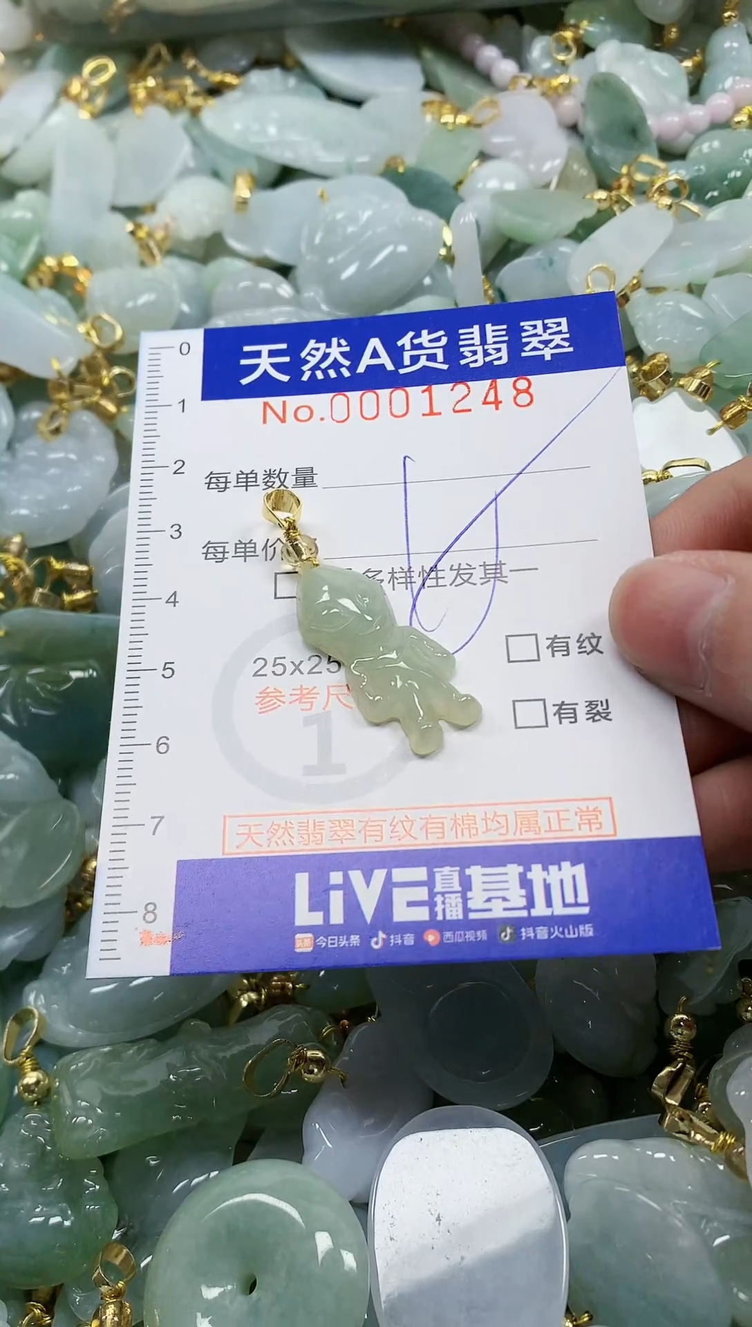 颈饰未镶嵌翡翠纯天然a货翡翠