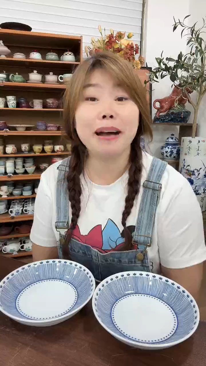 搪瓷条纹7寸盘子2只装,,