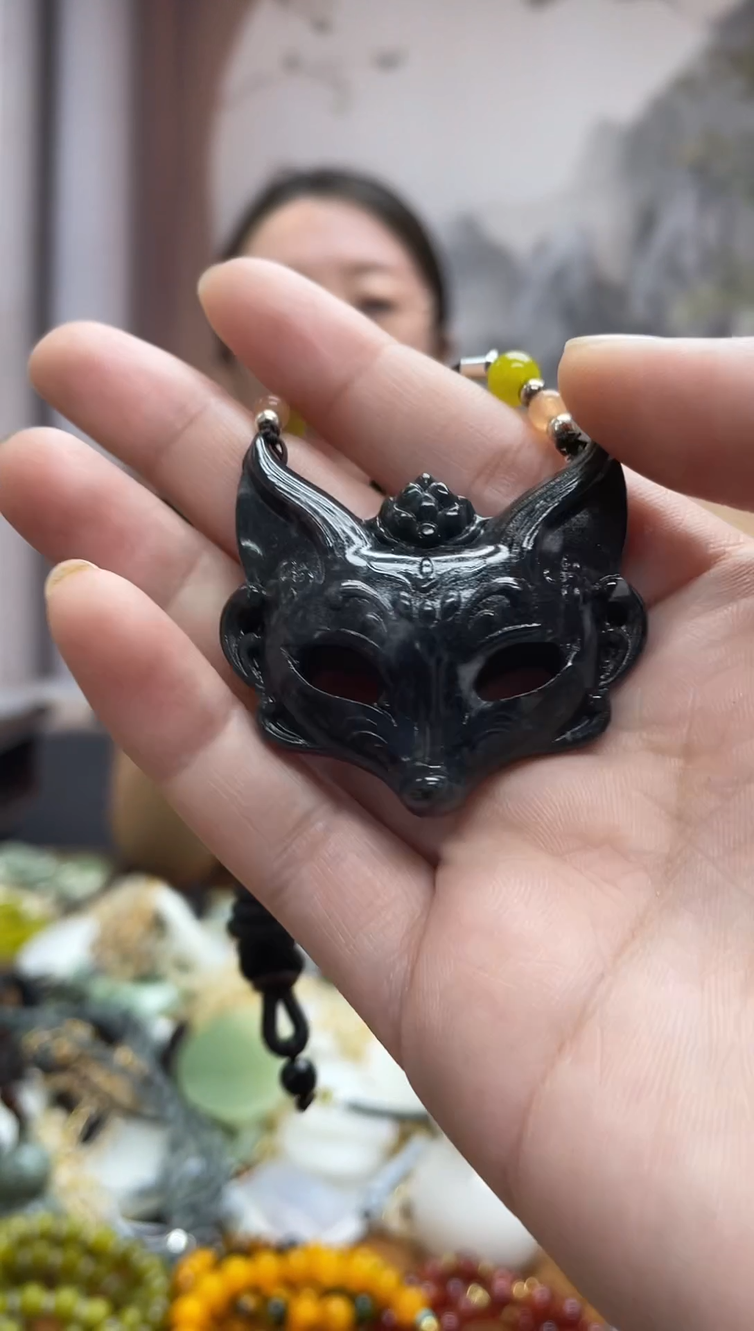 未镶嵌岫玉吊坠·