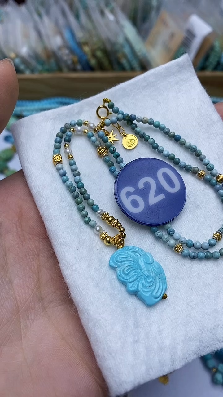 【闪购商品】绿松石项链未镶嵌620