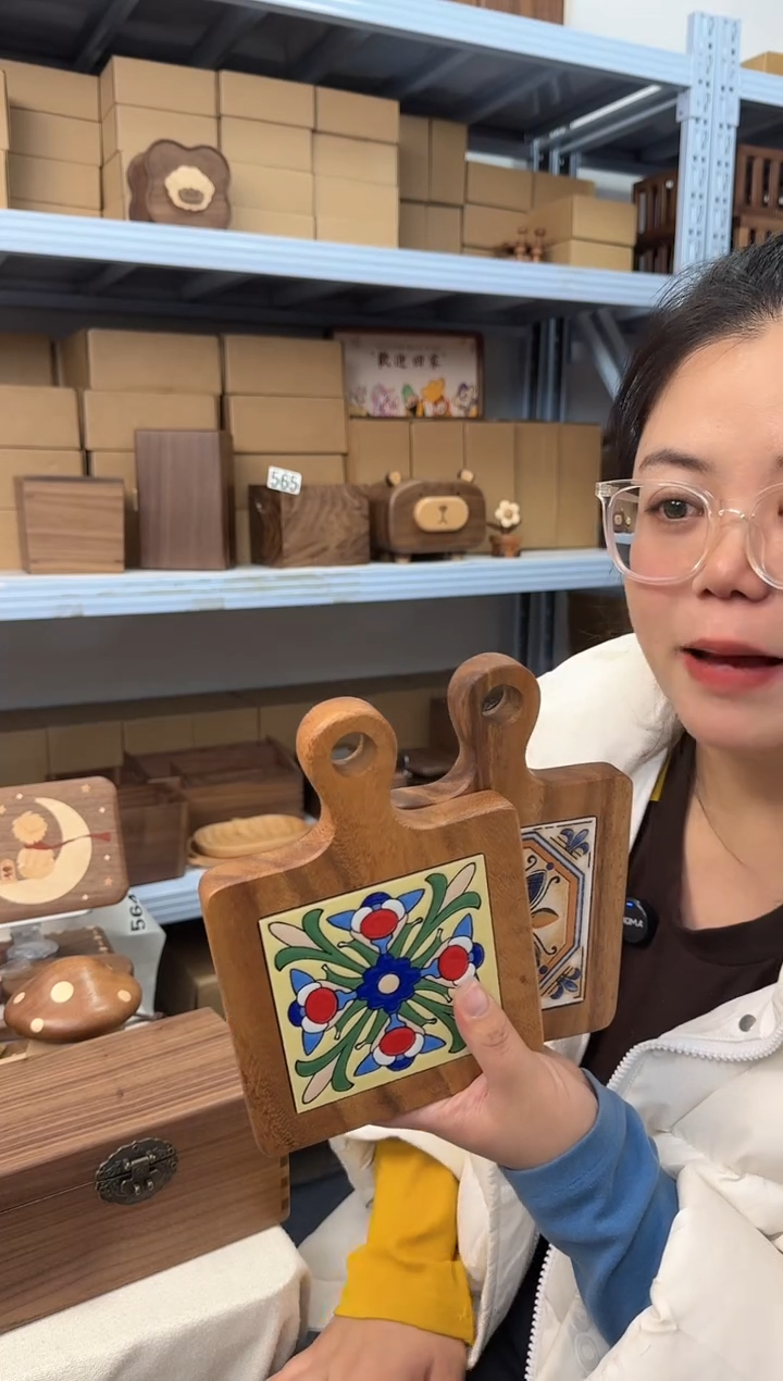 木相思木实木豆蔻风信子 实木锅垫