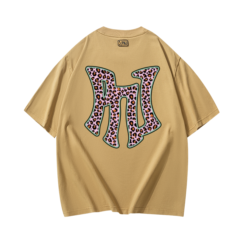 【锅锅定制版】港澳线下面料 男女同款 PNJ豹纹T恤 PK3H2037