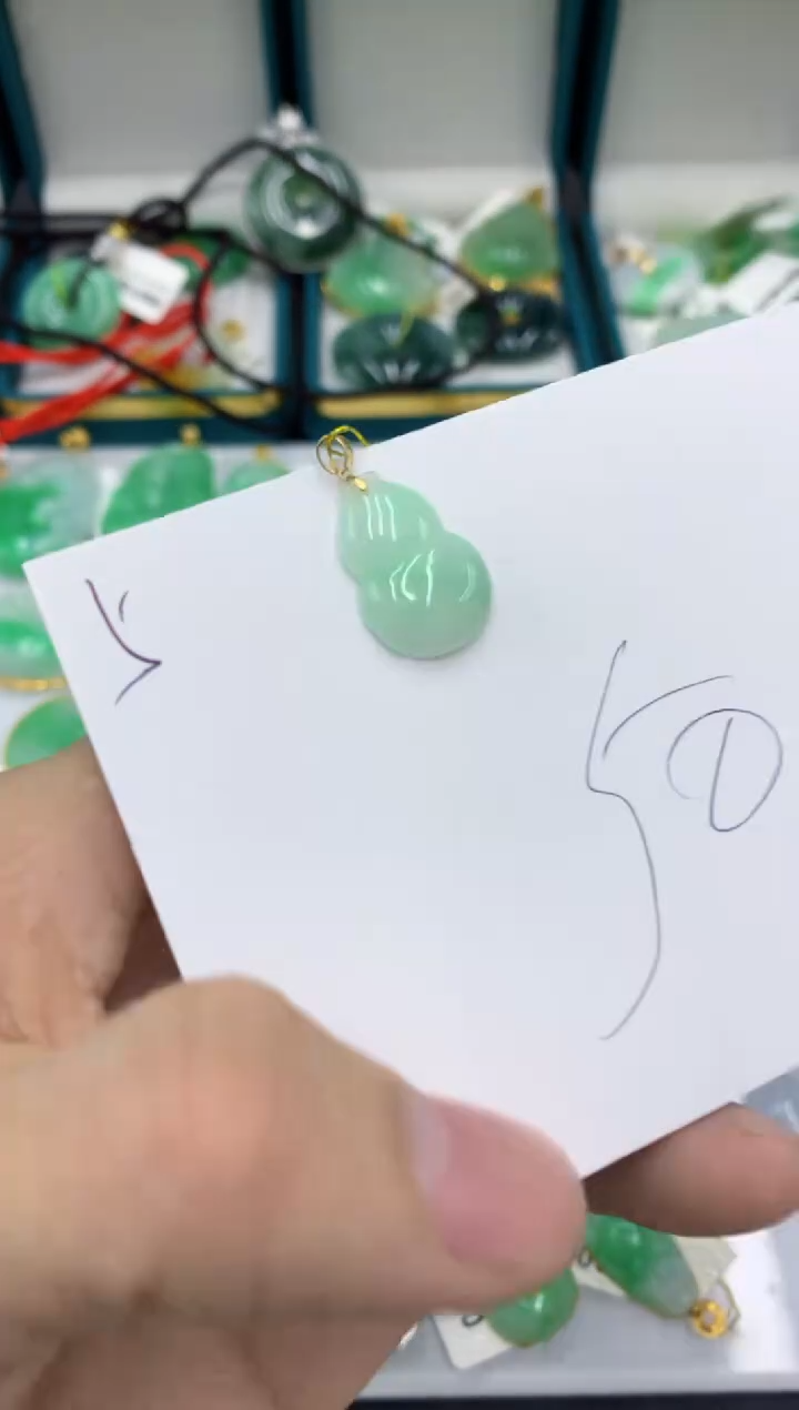 【闪购商品】翡翠颈饰18K金镶嵌111111111