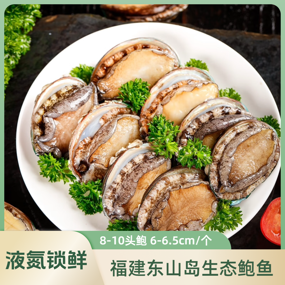 【鲍总管鲍鱼】东山岛9-10头鲍鱼6-6.5cm 海鲜速冻锁鲜鲍鱼深海冷链贝壳