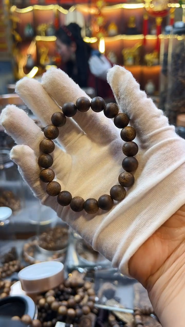 【闪购商品】沉香手串棋楠圆珠单圈