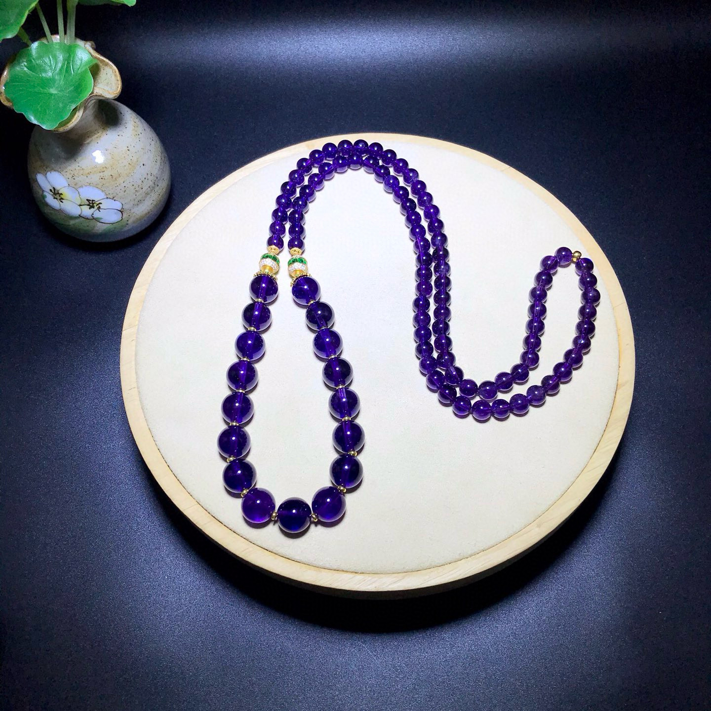 【高货紫水项链】现货 6-12mm紫水晶项链（多样性发一）